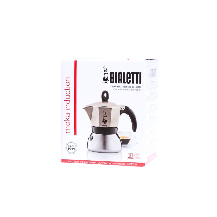 Bialetti Moka Induction za 3 šalice – zlatna