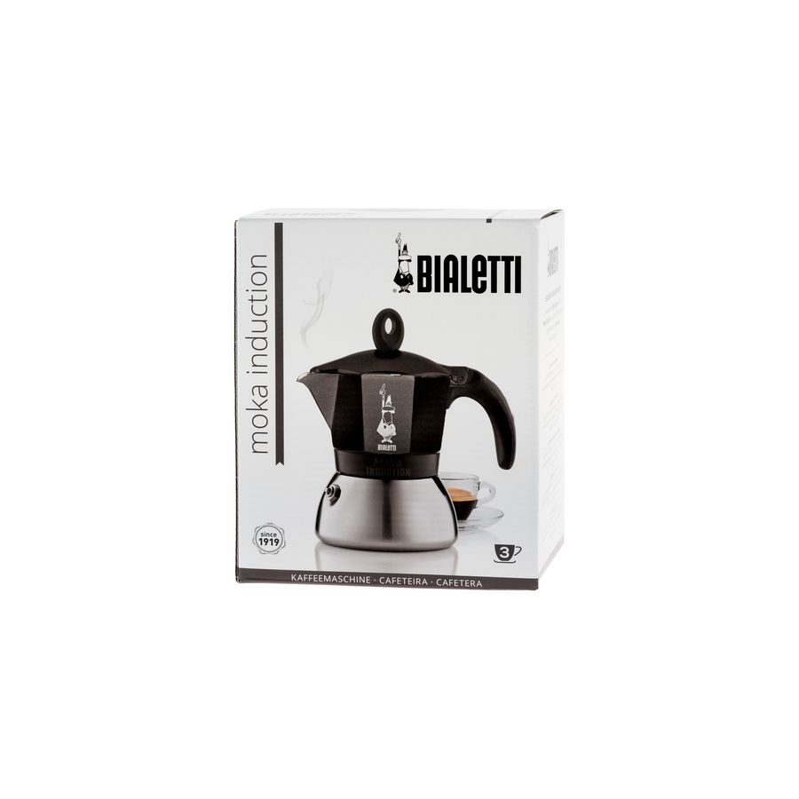 Bialetti Moka Induction za 3 šalice – crna