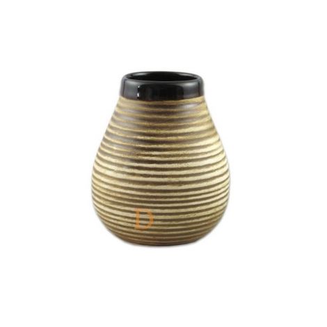 Kalabasa Rustico keramická hnědá