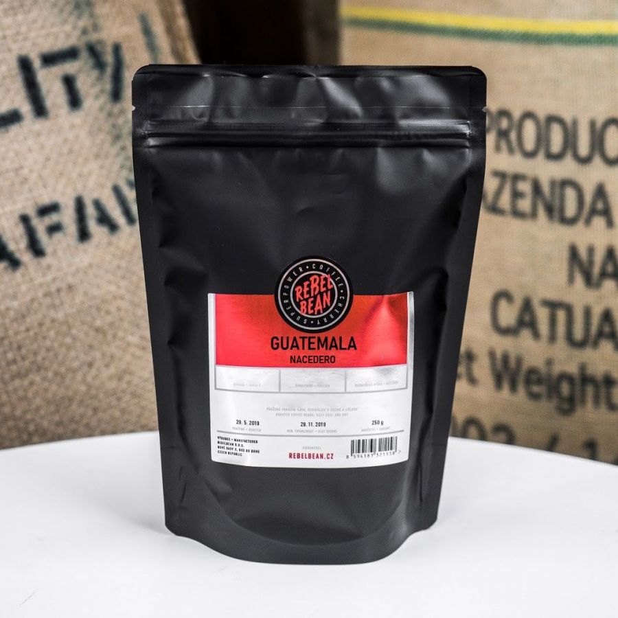 Rebelbean Guatemala Nacedero kava u zrnu 250 g