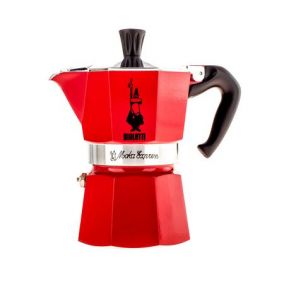Bialetti Moka Express 3 moka kuhalo crveno