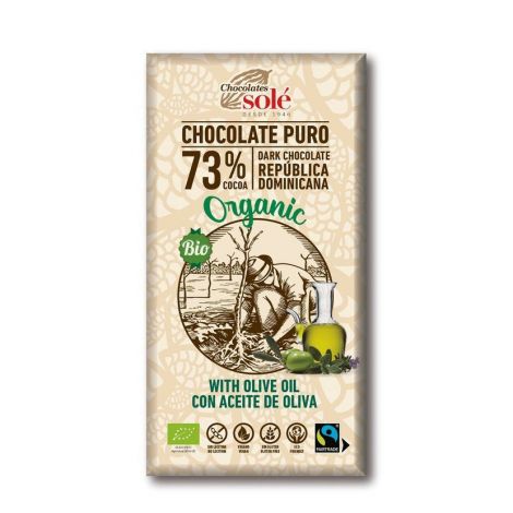 Chocolates Solé - 73% organska čokolada s maslinovim uljem