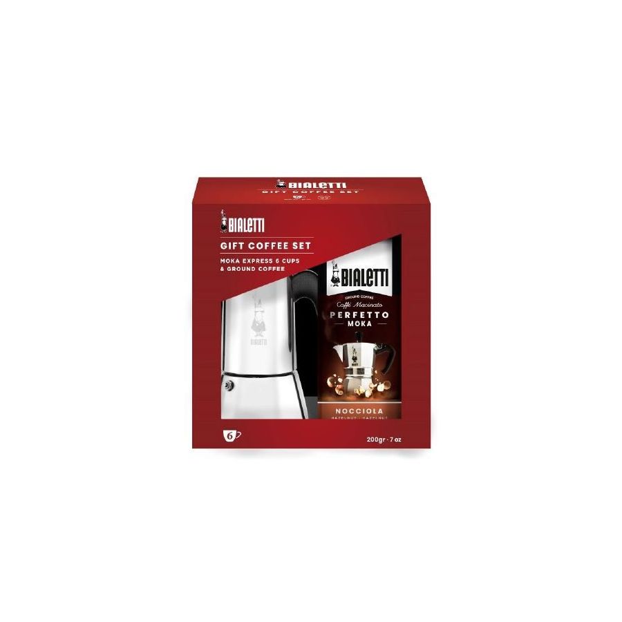 Bialetti Venus za 6 šalica, indukcija + kava (poklon-paket)