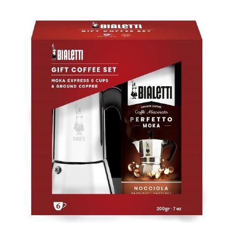 Bialetti Venus 6, indukce + káva (dárkové balení)