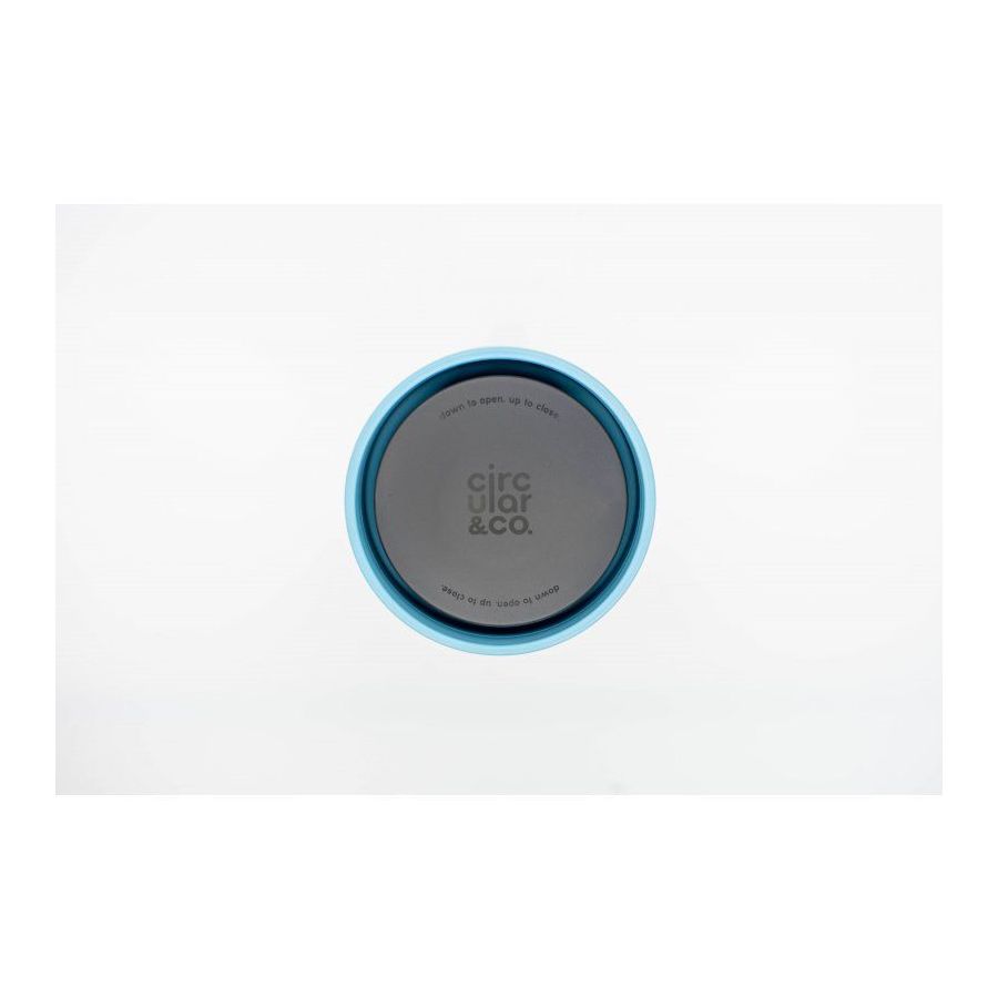 Kružna šalica (rCup) crna i plava 227 ml