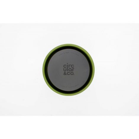 Kružna čaša (rCup) krem i zelena 227 ml