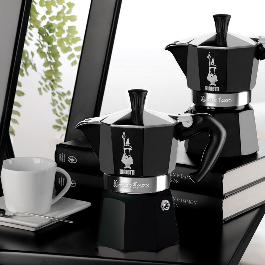 Bialetti Moka Express 6 moka kuhalo crno