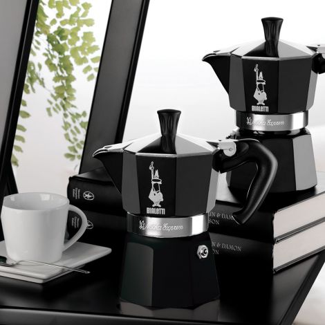 Bialetti Moka Express 6 moka kuhalo crno