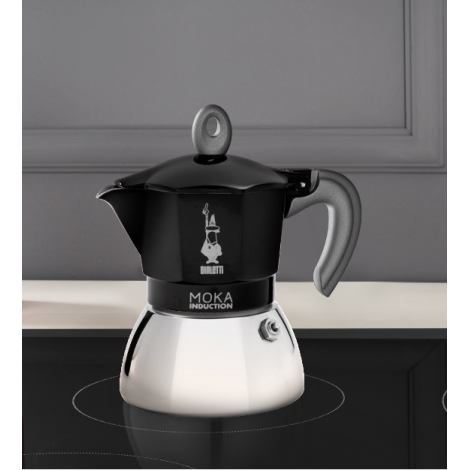 Bialetti Moka Induction 4 šalice crna NOVO