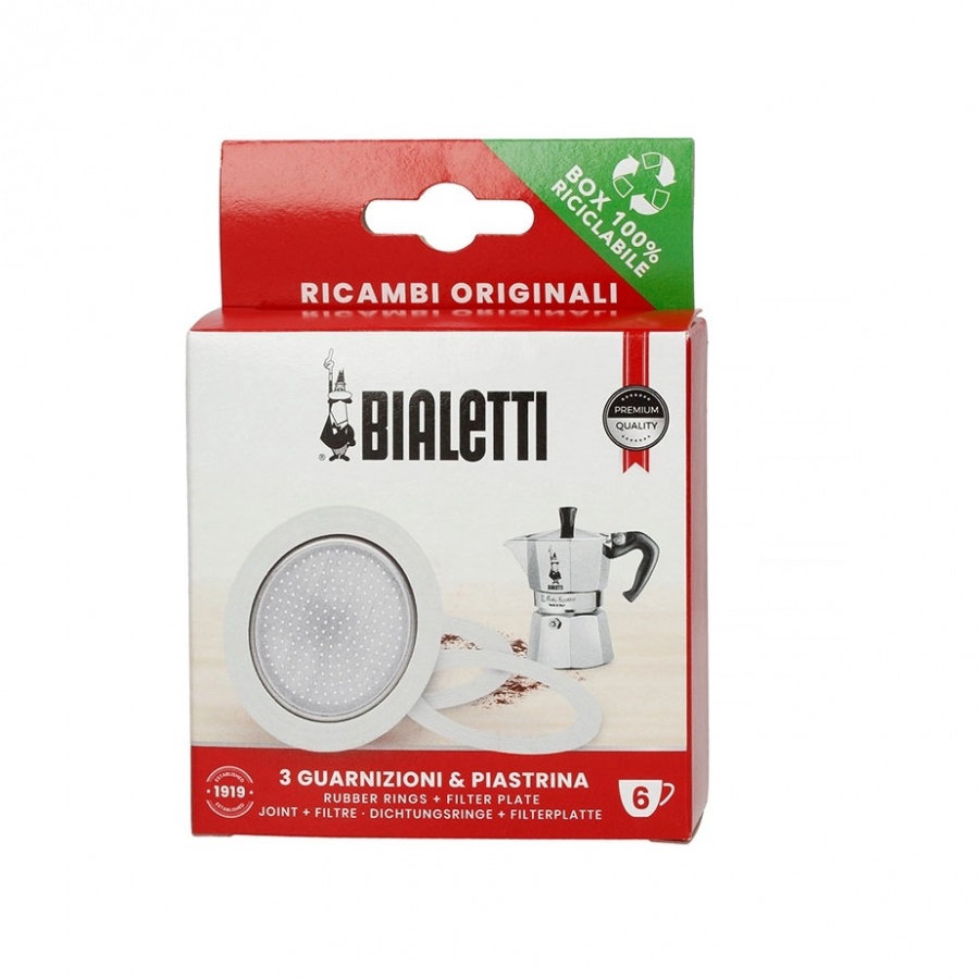 Seal Bialetti aluminijski aparat za kavu 6 šalica