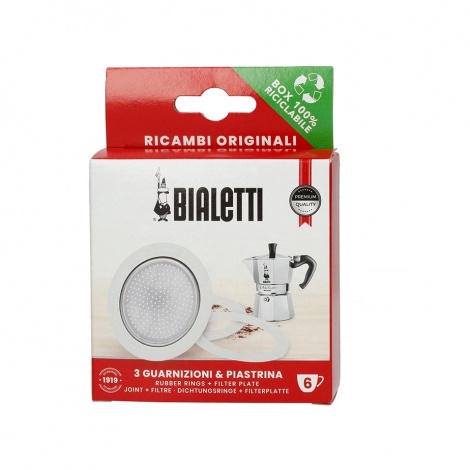 Seal Bialetti aluminijski aparat za kavu 6 šalica