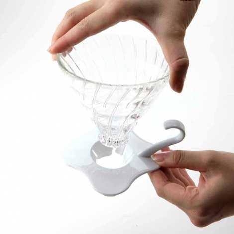 Hario staklena kapaljka V60-01- bijela (VDGR-01-W)