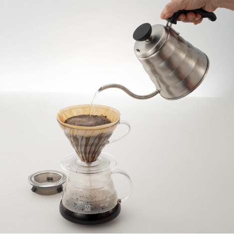 Kuhalo za vodu Hario Buono 700 ml (VKB-70HSV) - srebro