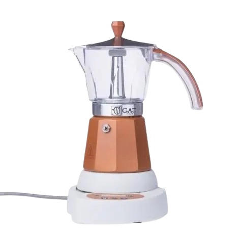 GAT Vintage 4-6 električni Moka kuhalo za vodu smeđe - KARABLJENO / SNIŽENO