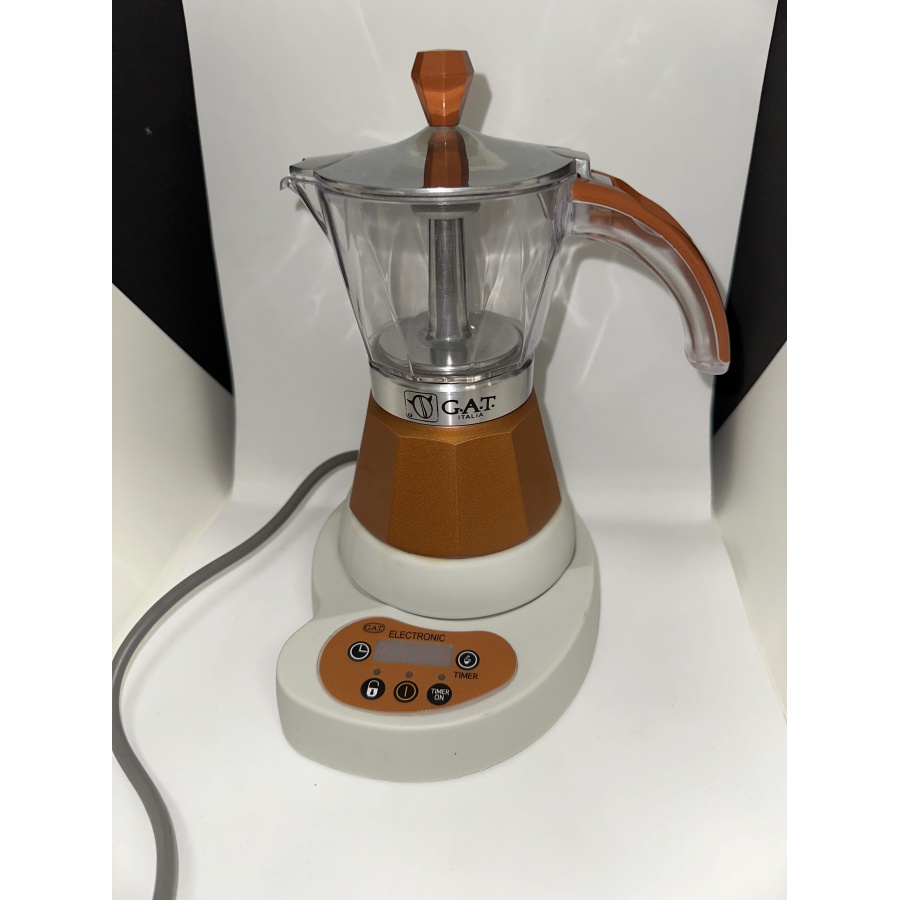 GAT Vintage 4-6 električni Moka kuhalo za vodu smeđe - KARABLJENO / SNIŽENO