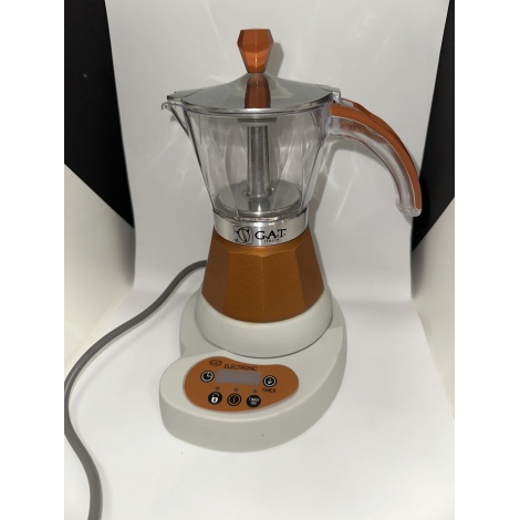 GAT Vintage 4-6 električni Moka kuhalo za vodu smeđe - KARABLJENO / SNIŽENO