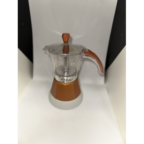 GAT Vintage 4-6 električni Moka kuhalo za vodu smeđe - KARABLJENO / SNIŽENO