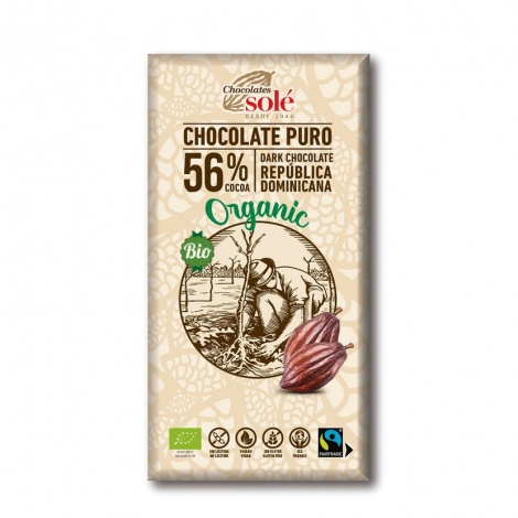 Chocolates Solé - 56% organska čokolada 100g
