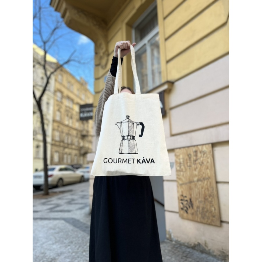 Platnena torba s motivom moka lončića