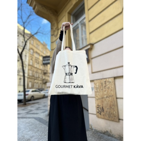 Platnena torba s motivom moka lončića