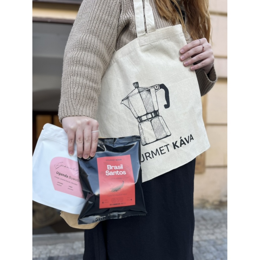 Platnena torba - mocha pot
