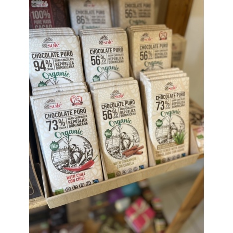 Chocolates Solé - 73% organska čokolada bez šećera s agavom