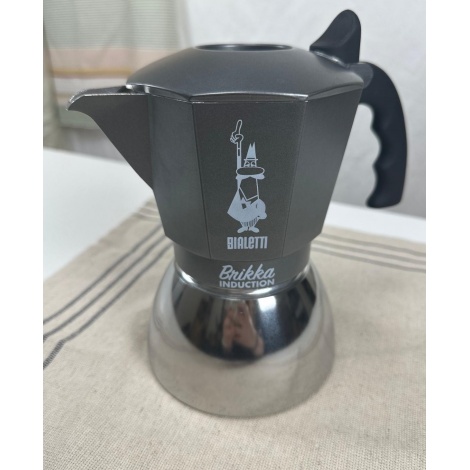 Kuhalo za vodu Bialetti Brikka Induction 4 sivo RABLJENO/ SNIŽENO