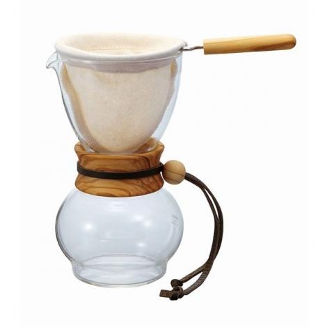 Drip Pot Hario Woodneck Olive Wood na 2 šálky