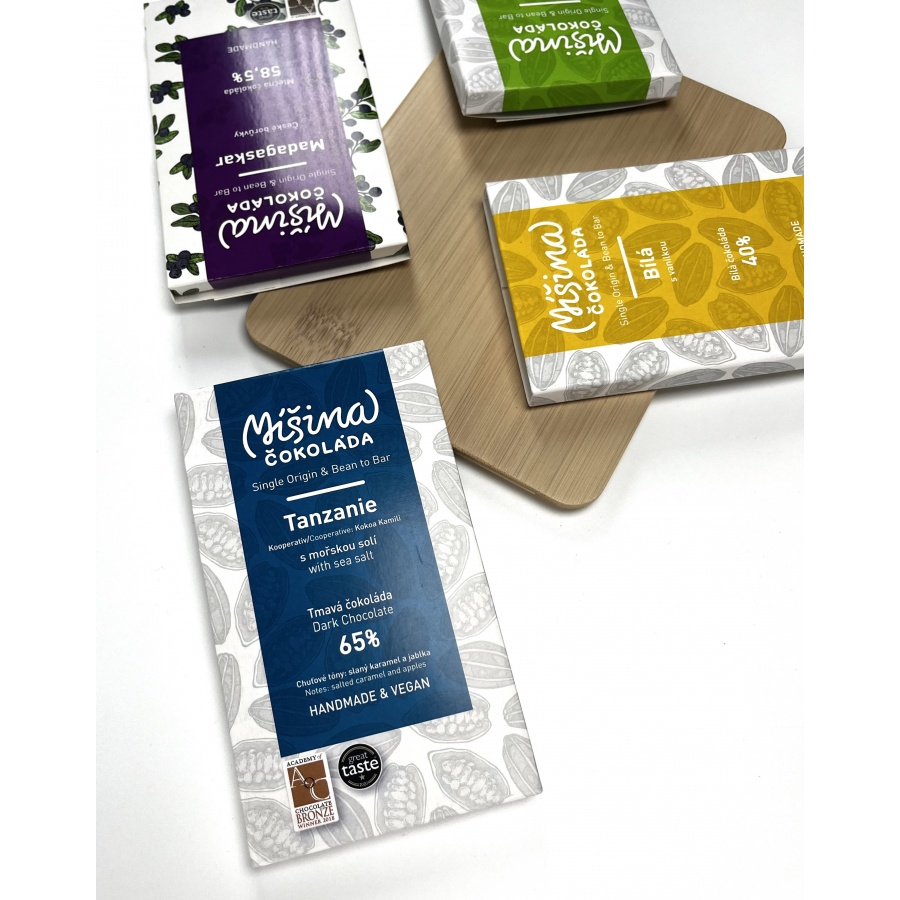 Čokolada Míšina čokolada, Tanzanija s morskom soli, 65%