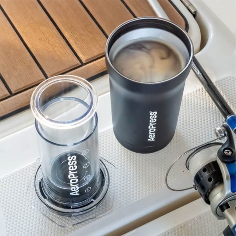 Aeropress GO Plus Travel System - crni