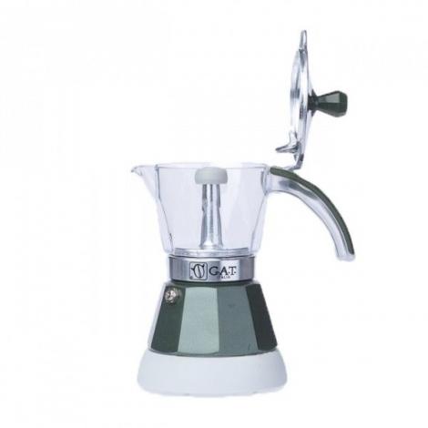 G.A.T. Vintage 2-4 elektrická moka konvice zelená