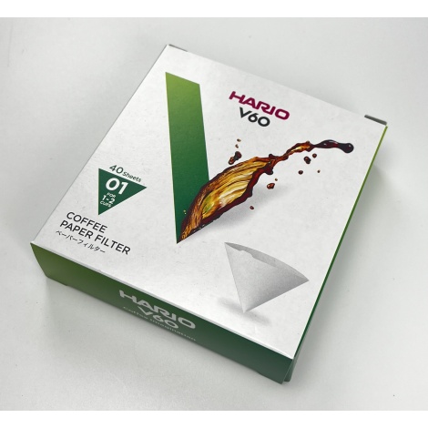 Papirnati filteri Hario V60-01 40 kom, bijeli (VCF-01-40W)