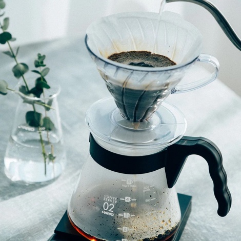 Hario V60 Pour Over Craft - crni (VCND-02B-EX)
