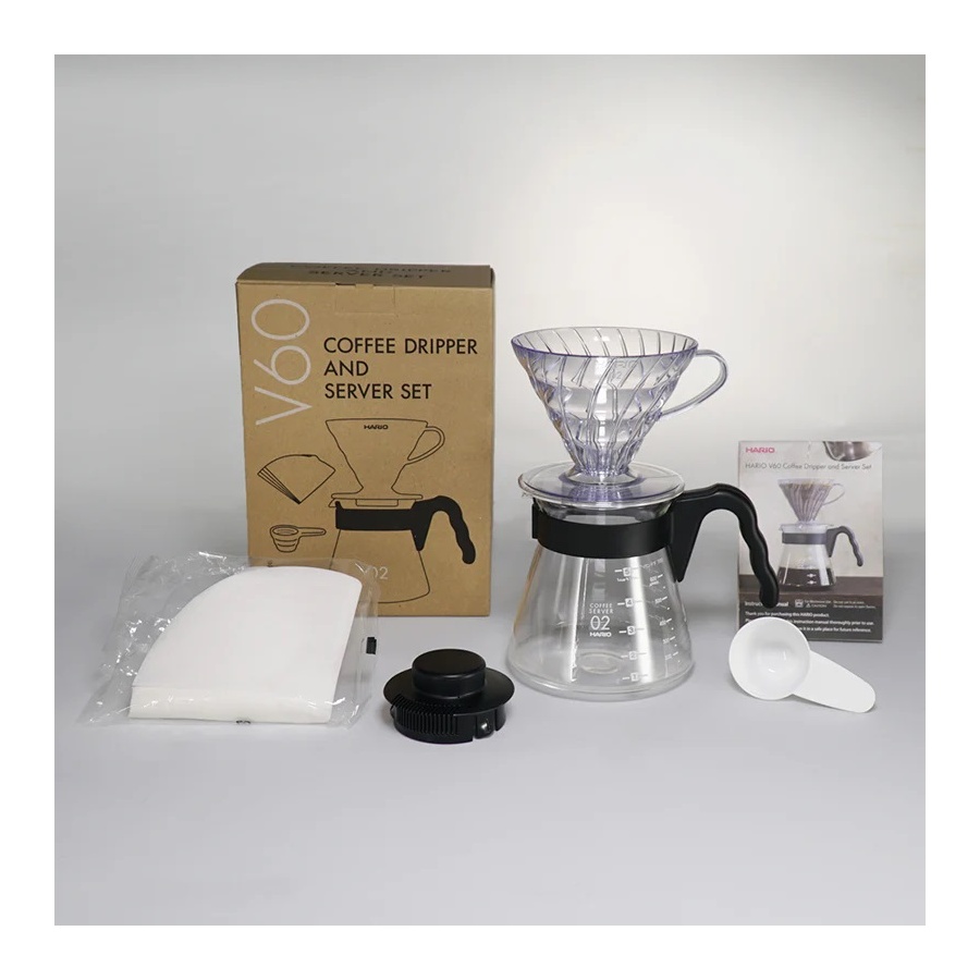 Hario V60 Pour Over Craft - crni (VCND-02B-EX)