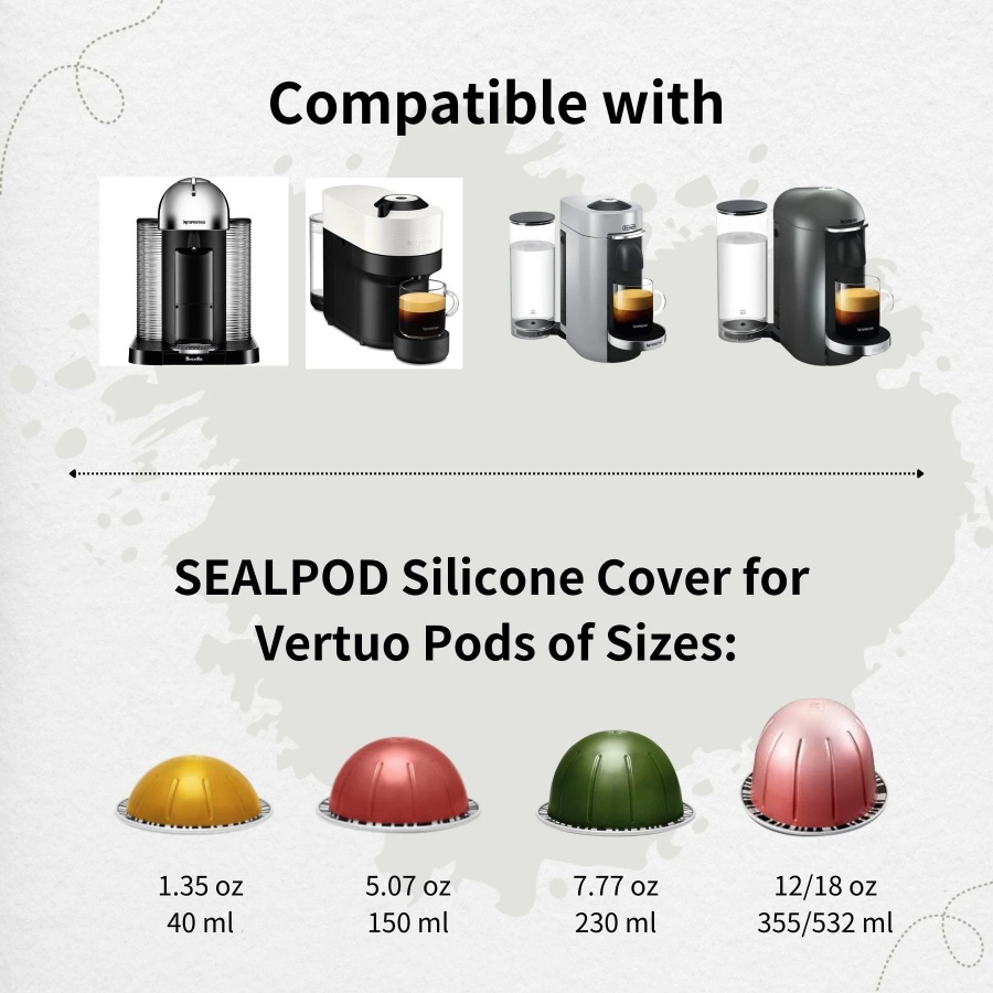 2x Zamjenski poklopac Sealpod za Nespresso VertuoLine® i Vertuo® kapsulu