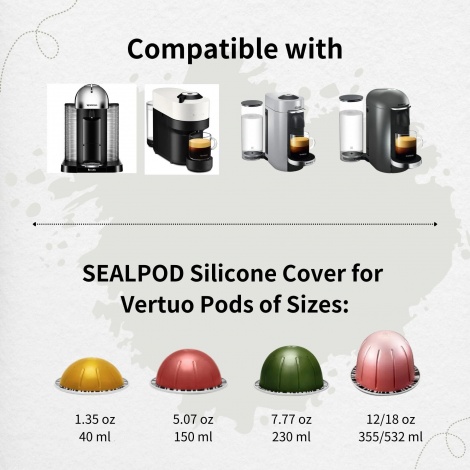 2 Sealpod kapice za Nespresso Vertuo kapsule