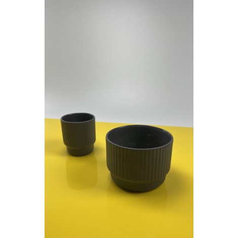 šalica Kaffia Style Espresso 80 ml - tamnosiva