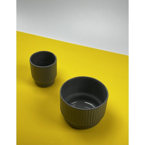 šalica Kaffia Style Espresso 60 ml - tamnosiva