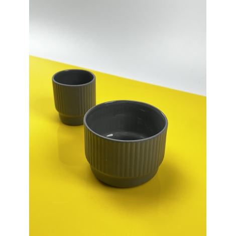 Šalica Kaffia Style Cappuccino 230 ml - tamnosiva