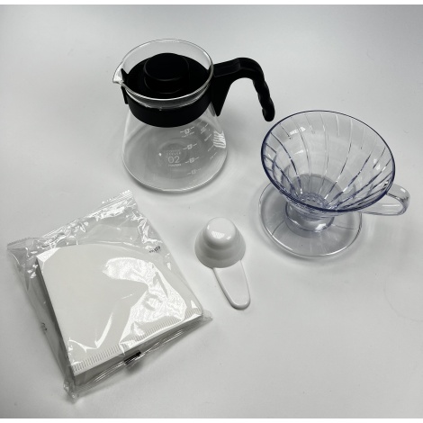 Hario V60 Pour Over Craft - crni (VCND-02B-EX)