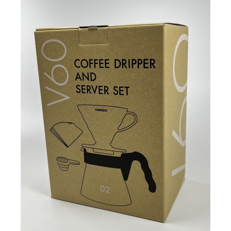 Hario V60 Pour Over Craft - crni (VCND-02B-EX)