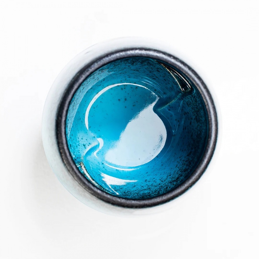 Icosa Avensi Wave Keramička šalica AERESSO Atlantis Blue 180 ml