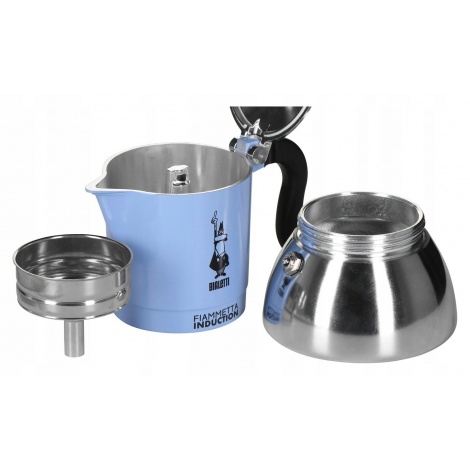 Bialetti Moka Induction Fiammetta - 2 šalice svijetloplava NOVO
