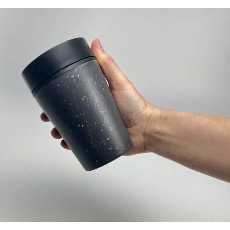 Šalica Circular Cup (rcup) siva i crna tinta 227 ml