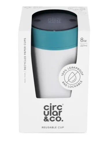 Circular Cup (rCup) Chalk and Aquamarine šalica 227 ml