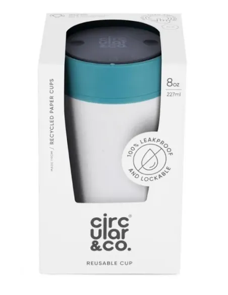 Circular Cup (rCup) Chalk and Aquamarine šalica 227 ml