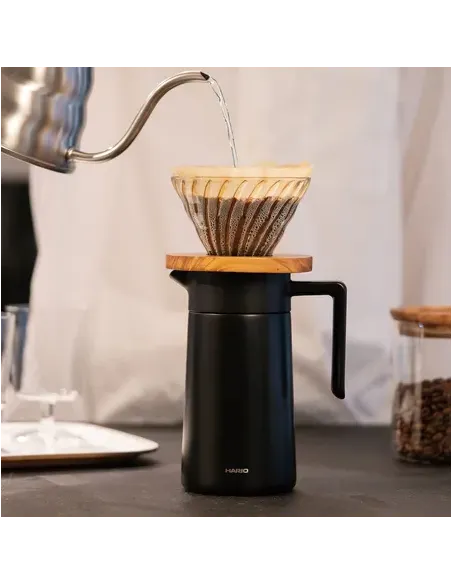 Hario termos vrč 600 ml s keramičkom površinom - CRNA