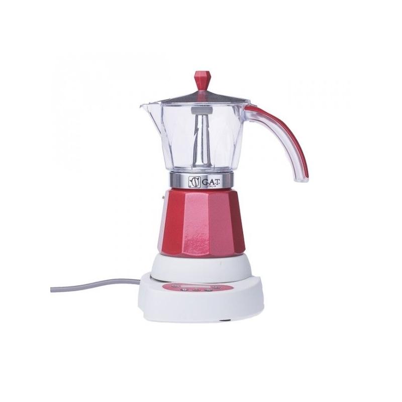 GAT Vintage 4-6 električno mocha kuhalo za vodu crveno