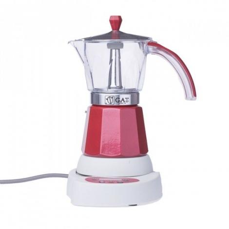 GAT Vintage 4-6 električno mocha kuhalo za vodu crveno
