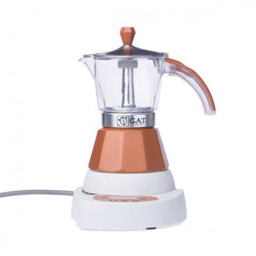 GAT Vintage 2-4 električno moka kuhalo smeđe boje